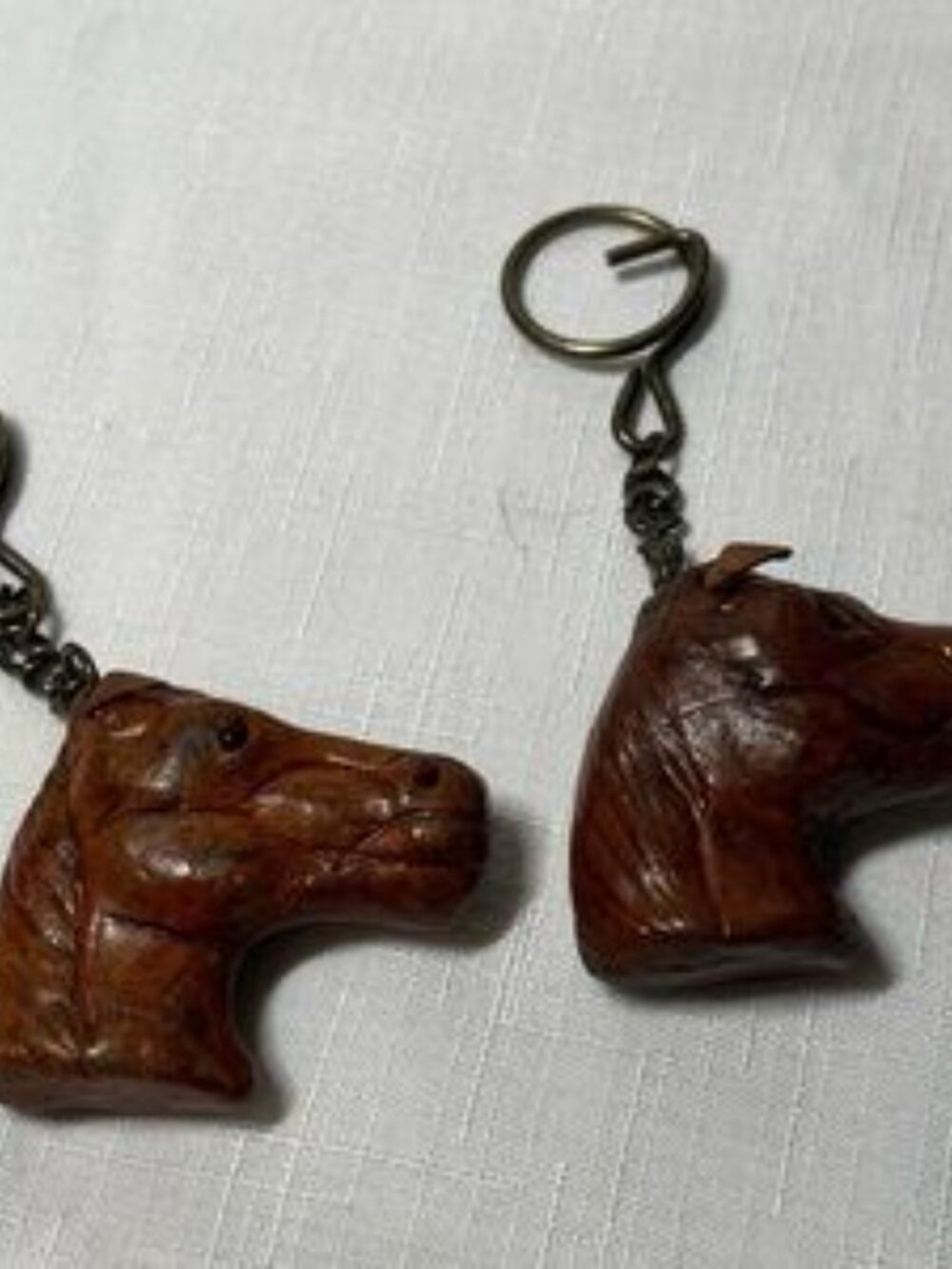 Leather Horse keychains. Set of two. Unique! - Picture 4 of 4